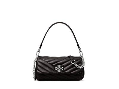 Tory Burch Women's Crossbodies BLACK - Black & Goldtone Chevron Small Kira  Leather Crossbody Bag - Yahoo Shopping