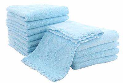 12 Pack Baby Washcloths - Extra Absorbent and Soft Wash Clothes