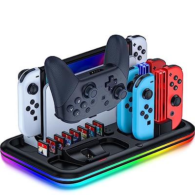  Antank Tiny Charging Stand Compatible with Nintendo Switch/ Switch Lite/Switch OLED, Portable Cute Switch Dock Station with USB-C Port  for Switch Games, No Projection, Red&White : Video Games