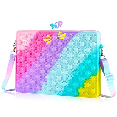 Pop It Fidget Toy Rainbow Purse