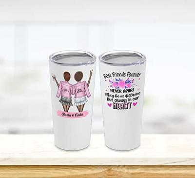 Custom Best Friend Tumbler Vacuum Insulated Stainless Steel  40oz BFF Tumbler w/Lid and Straw: Tumblers & Water Glasses