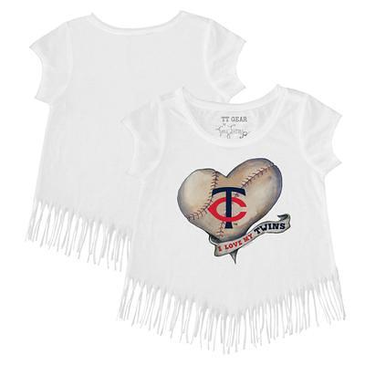 Toddler Tiny Turnip White Minnesota Twins Sundae Helmet T-Shirt 