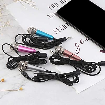 JeMii Mini Microphone,Tiny Microphone,Phone Microphone, Asmr  Microphone,Mini Karaoke Microphone,forVoiceRecording Chatting and Singing  on