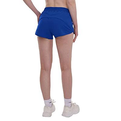 Aurefin Running Shorts for Women，Lightweight Athletic Shorts with Mesh  Liner and Zip Pocket Quick Dry Workout Sports Shorts Blue/Medium - Yahoo  Shopping