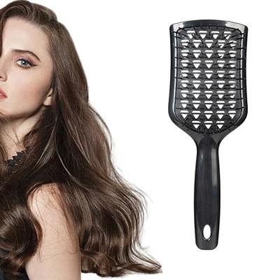 Hair Brush Mini Boar Bristle Hairbrush for Thick Curly Thin Long Short Wet  or Dry Hair Detangle Massage Add Shine, Pocket Travel Small Paddle Hair