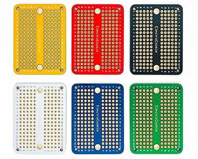 EPLZON Solderable Breadboard PCB Board Gold-Plated Solder Breadboard for  DIY Electronics Projects Apply to Arduino Soldering Projects 3.5x2.05 (5  Pack + 2 Mini Board, White) - Yahoo Shopping