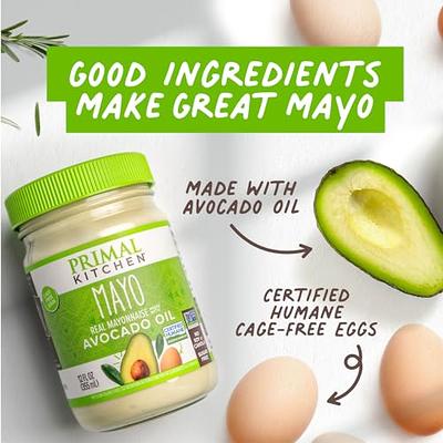  Primal Kitchen - Avocado Oil Mayo, Dairy Free, Whole30 and  Paleo Approved, 12 Fl Oz (Pack of 2) : Grocery & Gourmet Food