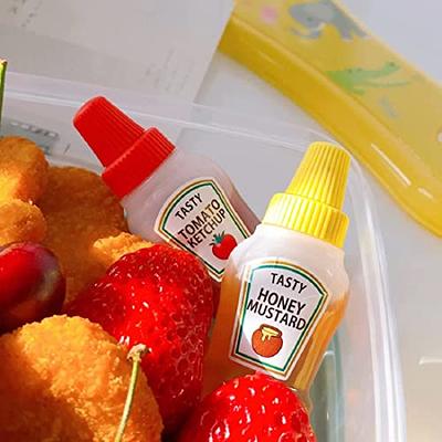 Mini Condiment Squeeze Bottle box Salad Dressing Ketchup Squeeze