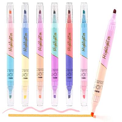 Sonuimy Aesthetic Dual Tips Cute Highlighters, Eye-Care Assorted Pastel  Colors, No Bleed Bible Highlighter Dry Fast Markers, Perfect for School,  College, Office, Journal & Planner (12 Colors) - Yahoo Shopping