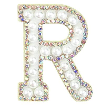 Rhinestone Sparkle Letter Patches Iron on Sew on Alphabet Embroidery  Clothes 