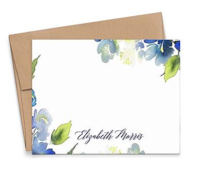 Personalized Floral Stationary with Envelopes, FLAT OR FOLDED, Watercolor  Floral Stationery Set for Women, Blue and Green Personalized Floral  Notecards with Envelopes, Choice of Colors and Quantity - Yahoo Shopping