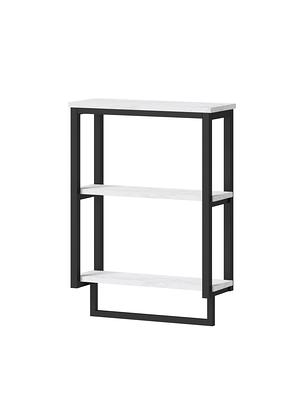 Somerset Collection Somerset 8 bright white polished corner shelf Bright  White 1-Tier Ceramic Wall Mount Corner Bathroom Shelf (8.25-in x 1-in x