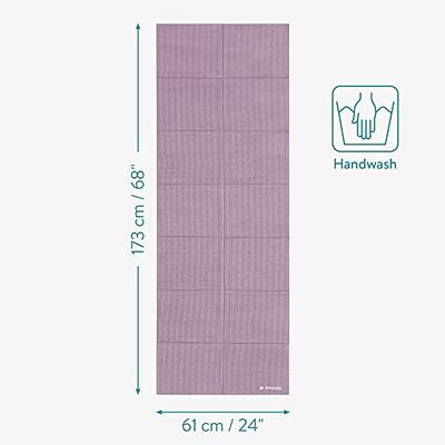 Navaris Foldable Yoga Mat for Travel - 1/8 inch (4mm) Thick Exercise Mat  for Yoga, Pilates, Workout, Gym, Fitness - Non-Slip Folding Thin Portable  Mat - Yahoo Shopping