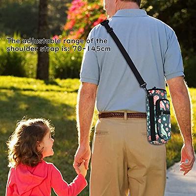 Adjustable Water Bottle Carrier Bag For Hiking, Traveling, And