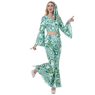  Hippy Hippie Costume Women Teen Girl 60s 70s Outfit Clothes  Hippie Halloween Costume for Women 70s Disco Costume Hippie Dress(XXL) :  Clothing, Shoes & Jewelry