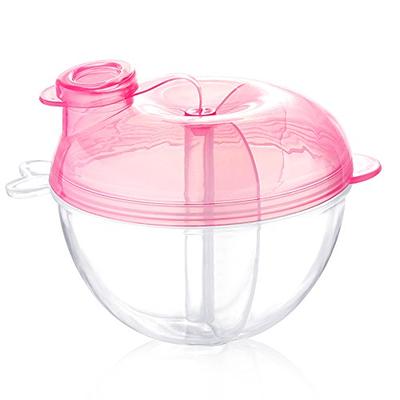  Accmor Baby Formula Dispenser On The Go, Non-Spill Rotating  Four-Compartment Formula Container for Travel, Milk Powder and Snack Storage  Container for Infant Toddler Travel Outdoor, Pink : Baby