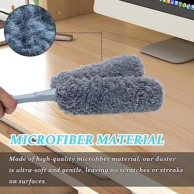 Hand Washable Microfiber Duster - Extendable Pole And Detachable Brush For  Office, Car, Window, Furniture, And Ceiling Fan Cleaning - Temu