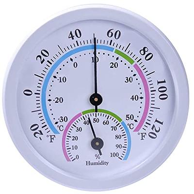 Mini Indoor Thermometer Hygrometer - CHIVENIDO Room Thermometer 2 in 1  Temperature and Humidity Monitor Gauge for Table, Kitchen, Office, Outdoor  (No