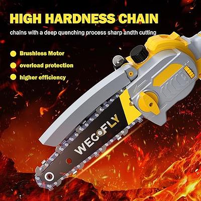 Mini Chainsaw 6 inch, 2024 Taranzy Rechargeable Super Mini Cordless Chainsaw, Cordless Battery Chainsaw, Handheld Electric Saw