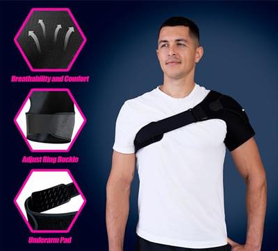 2 Pcs FootPathemed Compression Shoulder Brace, Professional Rotator Cuff  Support Brace, Adjustable Shoulder Sleeve for Men and Women Pain Relief