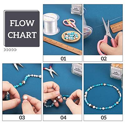 1 Roll 0.6mm Crystal Bead String, Elastic & Transparent Diy