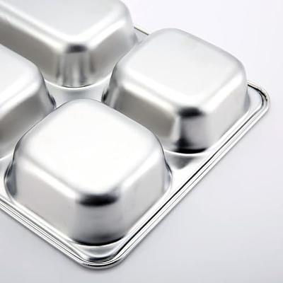  AIYoo 304 Stainless Steel Divided Plates with Lid for