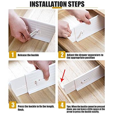  HiYZ Expandable Drawer Dividers with Inserts, Large