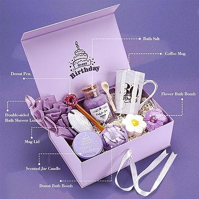 Birthday Gifts for Women, Relaxing Spa Gift Box Basket For Her Mom Sister  Best Friend Unique Happy Birthday Bath Set Gift Ideas Mothers Day Gifts  From