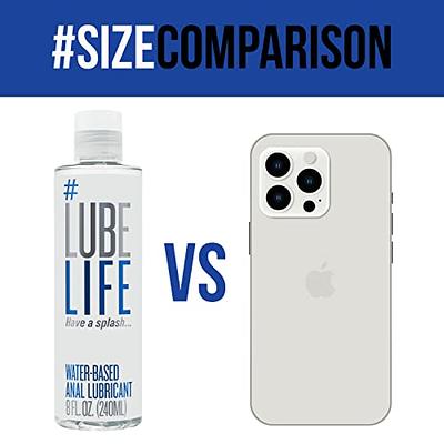 Lube Life Water Based Personal Lubricant, Lube for Men, Women and Couples,  Non-Staining, 8 fl oz