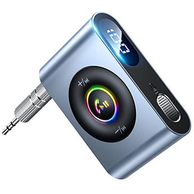 Bluetooth Wireless 3.5mm AUX Audio Stereo Music Car Receiver Adapter with  Mic Uk
