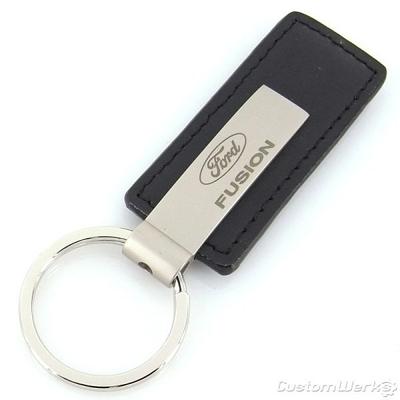 Ford Mustang Rectangular Leather Key Chain