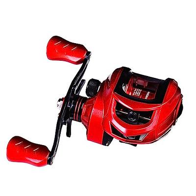 EMMRAGNO Lightweight Lures Baitcasting Reels Red Bait Casting