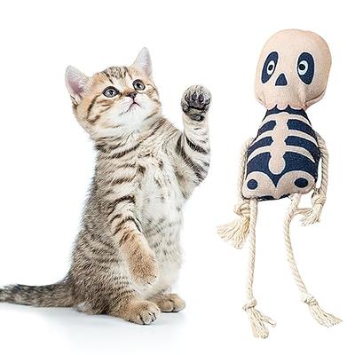 LA TALUS Halloween Catnip Toys Plush Cat Chew Bite Toys Halloween