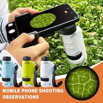 Minilabsters Miniscope Kids, Minilabsters Portable Pocket Microscope 60x -  120x.