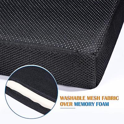 Foam Wheelchair Cushion with Removable Cover (16 x 18 x 2 inches)