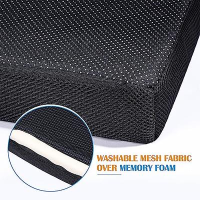 Foam Wheelchair Cushion with Removable Cover (16 x 18 x 2 inches