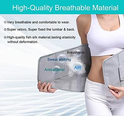 Wellco XL Breathable Back Support Belt for Men & Women Anti-Skid Lumbar Support for Heavy Lifting & Herniated Discs, Gray