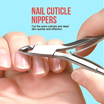 THRAU Cuticle Scissors Extra Fine for Manicure and Pedicure