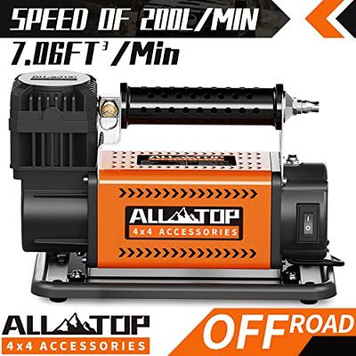 ALL-TOP Air Compressor Kit, 12V Portable Inflator 7.06CFM, Offroad Air  Compressor for Truck ,Air Pump for Car Heavy Duty, Max 150PSI for SUV 4x4