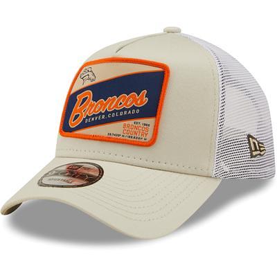 Denver Broncos New Era Retro 9FIFTY Snapback Hat - White/Navy