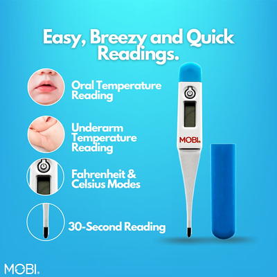 Equate, Oral, Rectal, or Underarm 30-Second Digital Thermometer