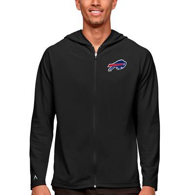 Women's Antigua White Buffalo Bills Victory Full-Zip Hoodie