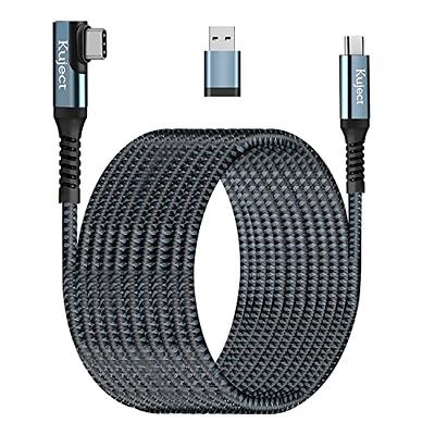 Kuject Link Cable 20FT Compatible for Quest 3 and Quest 2, Nylon Braided  Accessories for Rift