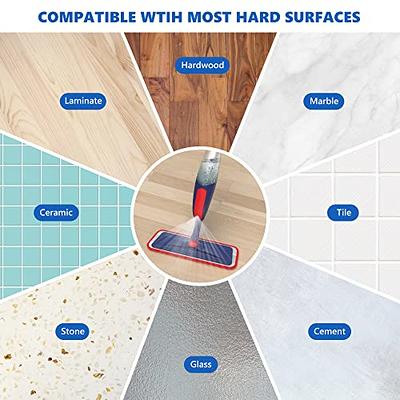 Wet Dust Mops for Hardwood Floor Cleaning - MEXERRIS Microfiber Spray Mops  with 4X Reusable Washable Pads 2X Bottles Wood Floor Mops with Spray Home