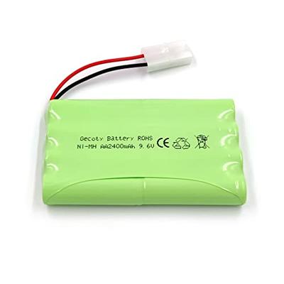 7.2V 6200mAh NIMH Battery for RC Cars, 6-Cell Flat Rechargeable Battery  Pack, Replacement Hobby Battery with Tamiya Connector for Car Truck Truggy