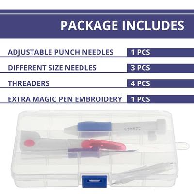 Magic Embroidery Pen Punch Needles Punch Needle Pen Set Cross Stitch Tool  Kit DIY Craft for Embroidery Threaders DIY Sewing - Yahoo Shopping