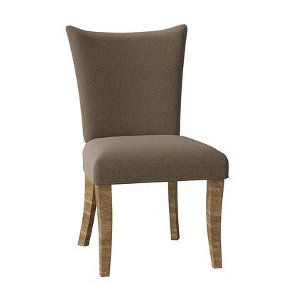 Upholstered King Louis Back Arm Chair Fairfield Chair Leg Color: Tobacco, Upholstery Color: 8789 Juniper