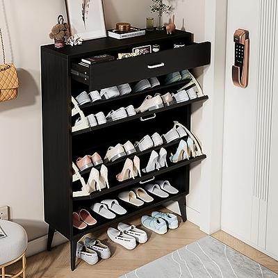 Tribesigns Shoe Cabinet with Doors, White Entryway Shoe Storage with  Adjustable Shelves, Freestanding 5-Tier Shoe Storage Cabinet, Wood Shoe  Rack Organizer for Closet, Hallway, Bedroom, Living Room - Yahoo Shopping