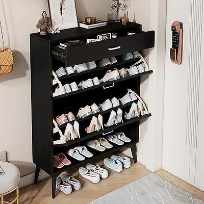 Shoe Cabinet with Doors, Shoes Storage Cabinet for Entryway, Shoe Rack  Organizer, White - Yahoo Shopping