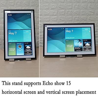  Echo Show 15 with Alexa Voice Remote (3rd Gen) and Tilt Stand :   Devices & Accessories